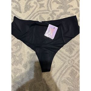 Skims Seamless High-Cut Thong Underwear Black Soft Stretch Comfort